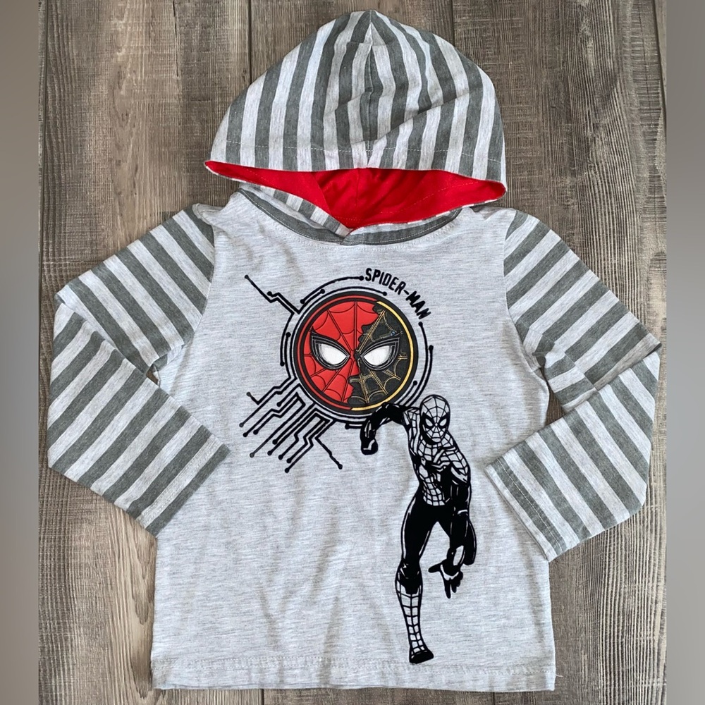 Marvel Studios Spiderman Spider-Man No Way Home Long Sleeve Hoodie Boy’s Size 4